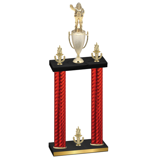 Double Red Carbon Fiber Victory Holiday Trophy