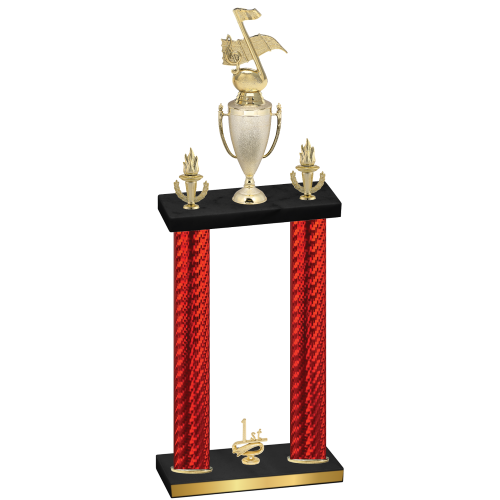Double Red Carbon Fiber First Place Music Trophy
