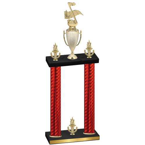 Double Red Carbon Fiber Victory Music Trophy