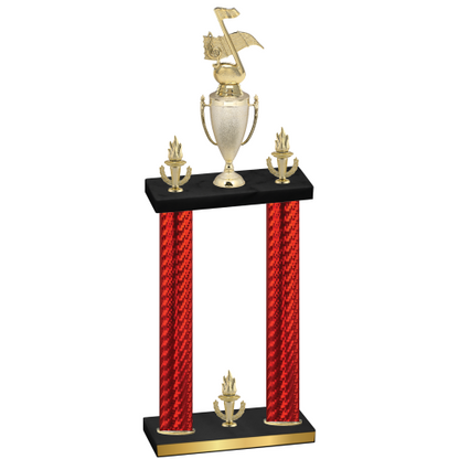Double Red Carbon Fiber Victory Music Trophy