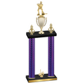 Double Purple Carbon Fiber First Place Hockey Trophy