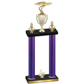 Double Purple Carbon Fiber Third Place Cars Trophy
