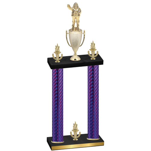 Double Purple Carbon Fiber Victory Holiday Trophy