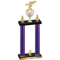 Double Purple Carbon Fiber Year Fishing Trophy