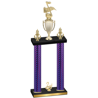 Double Purple Carbon Fiber Second Place Music Trophy