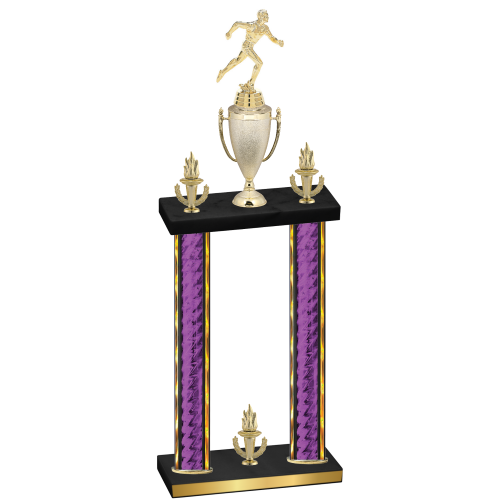 Double Purple Glacier Victory Running Trophy