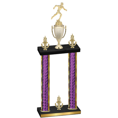 Double Purple Glacier Victory Running Trophy