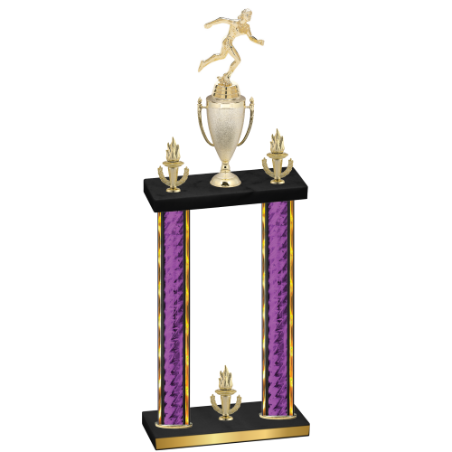 Double Purple Glacier Victory Running Trophy
