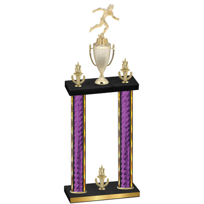 Double Purple Glacier Victory Running Trophy