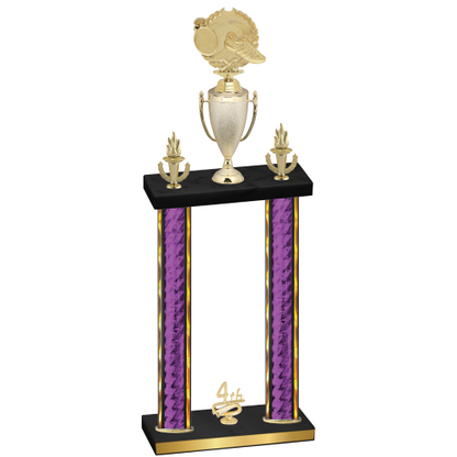 Double Purple Glacier Fourth Place Running Trophy