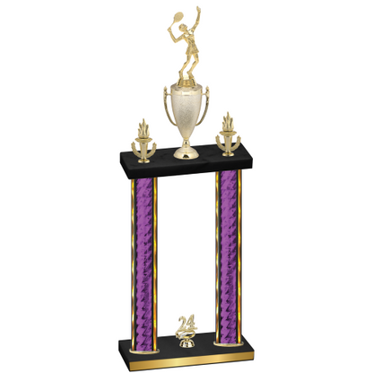 Double Purple Glacier Year Tennis Trophy