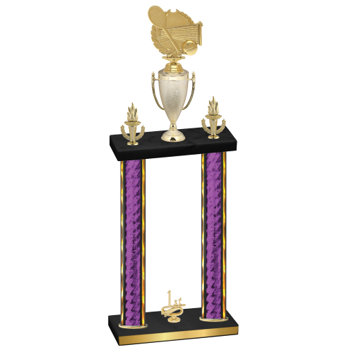 Double Purple Glacier First Place Tennis Trophy