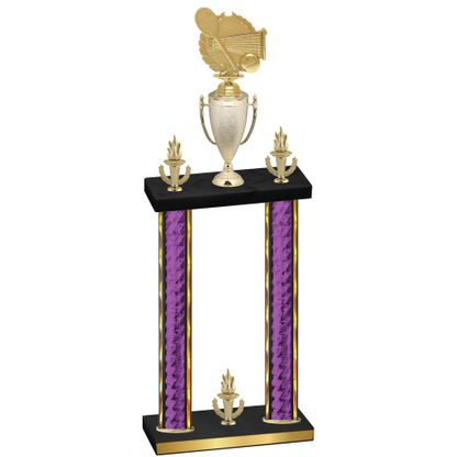 Double Purple Glacier Victory Tennis Trophy