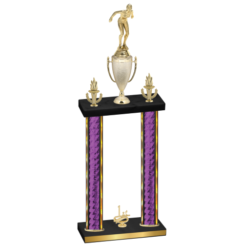 Double Purple Glacier First Place Tennis Trophy