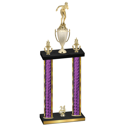 Double Purple Glacier Year Tennis Trophy