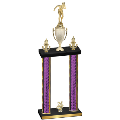 Double Purple Glacier Year Tennis Trophy