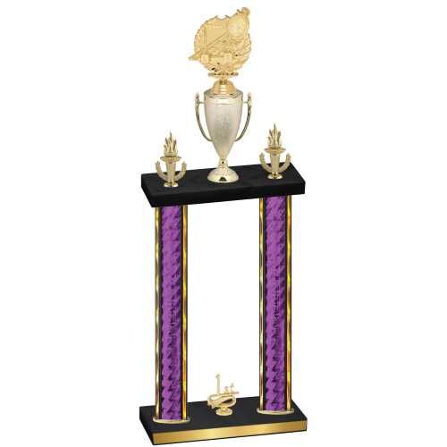 Double Purple Glacier First Place Swimming Trophy