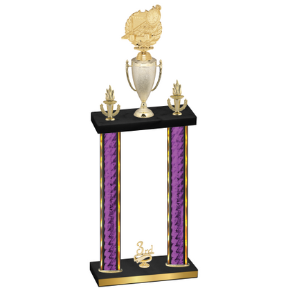 Double Purple Glacier Third Place Swimming Trophy