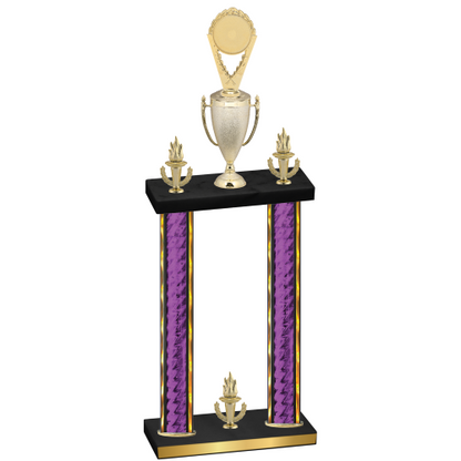 Double Purple Glacier Victory Insert Trophy