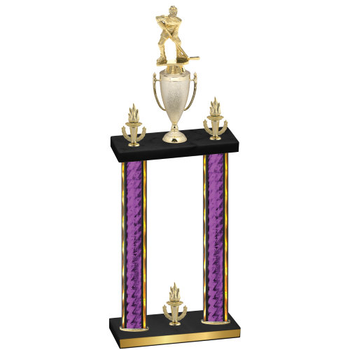Double Purple Glacier Victory Hockey Trophy