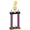 Double Purple Glacier Year Pickleball Trophy