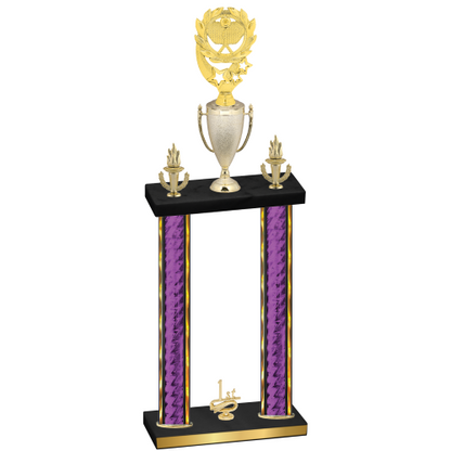 Double Purple Glacier First Place Pickleball Trophy