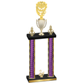 Double Purple Glacier Second Place Pickleball Trophy