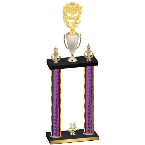 Double Purple Glacier Year Pickleball Trophy