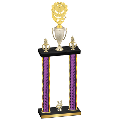Double Purple Glacier Year Pickleball Trophy
