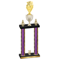 Double Purple Glacier Year Pickleball Trophy