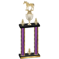 Double Purple Glacier Victory Horses Trophy