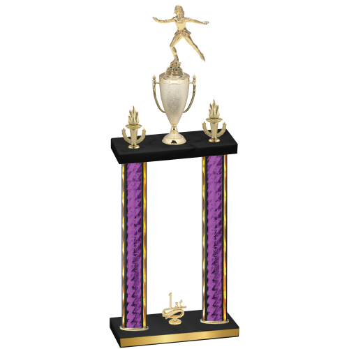 Double Purple Glacier First Place Skater Trophy
