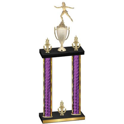 Double Purple Glacier Victory Skater Trophy