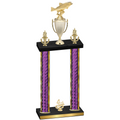 Double Purple Glacier Fourth Place Fishing Trophy