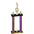 Double Purple Glacier Fourth Place Golf Trophy