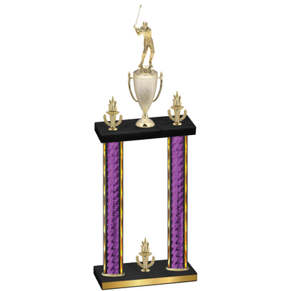 Double Purple Glacier Victory Golf Trophy