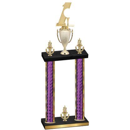 Double Purple Glacier Victory Golf Trophy
