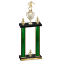 Double Green Glacier Victory Soccer Trophy