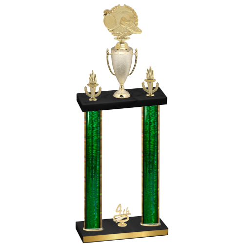 Double Green Glacier Fourth Place Running Trophy