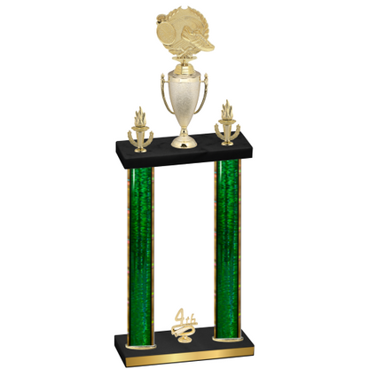 Double Green Glacier Fourth Place Running Trophy