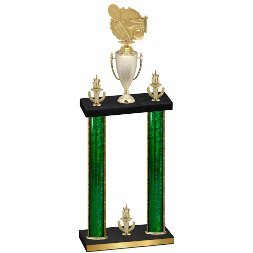Double Green Glacier Victory Tennis Trophy