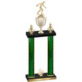 Double Green Glacier Fourth Place Bowling Trophy