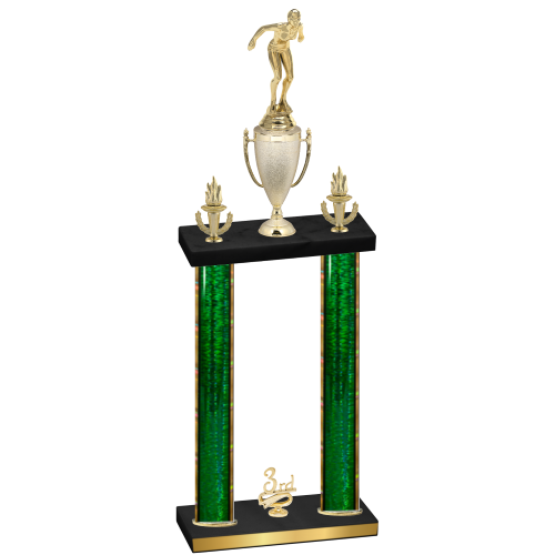 Double Green Glacier Third Place Tennis Trophy