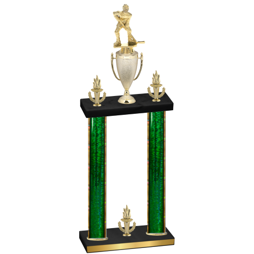 Double Green Glacier Victory Hockey Trophy