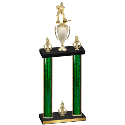 Double Green Glacier Victory Hockey Trophy