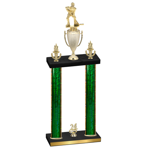Double Green Glacier Year Hockey Trophy