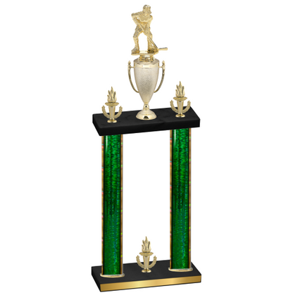 Double Green Glacier Victory Hockey Trophy