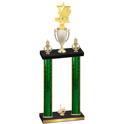 Double Green Glacier First Place Pickleball Trophy