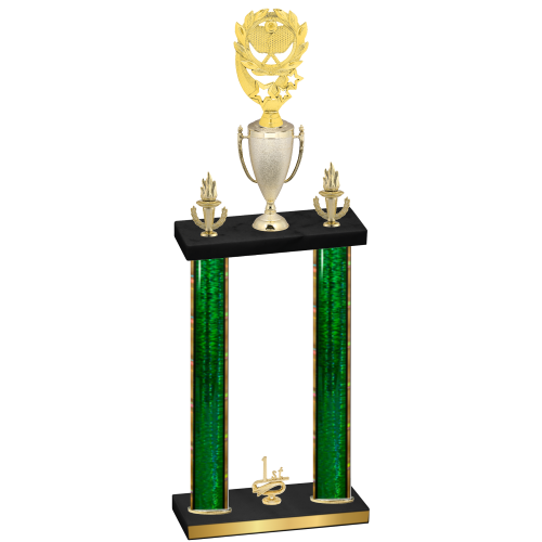 Double Green Glacier First Place Pickleball Trophy