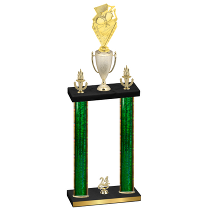 Double Green Glacier Year Pickleball Trophy